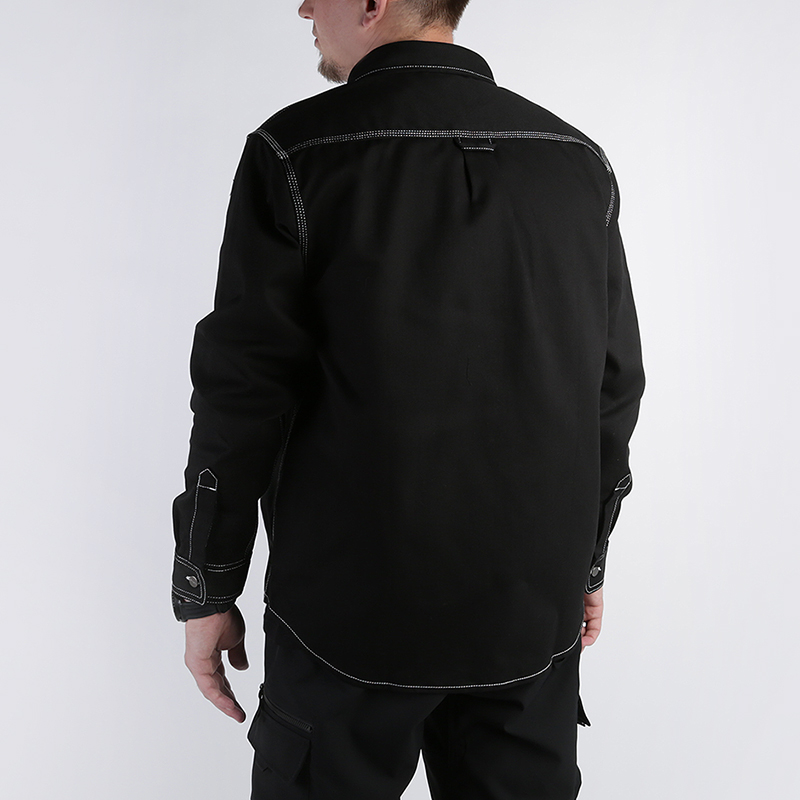 мужская черная рубашка Carhartt WIP Chalk Shirt Jac I025939-black - цена, описание, фото 5